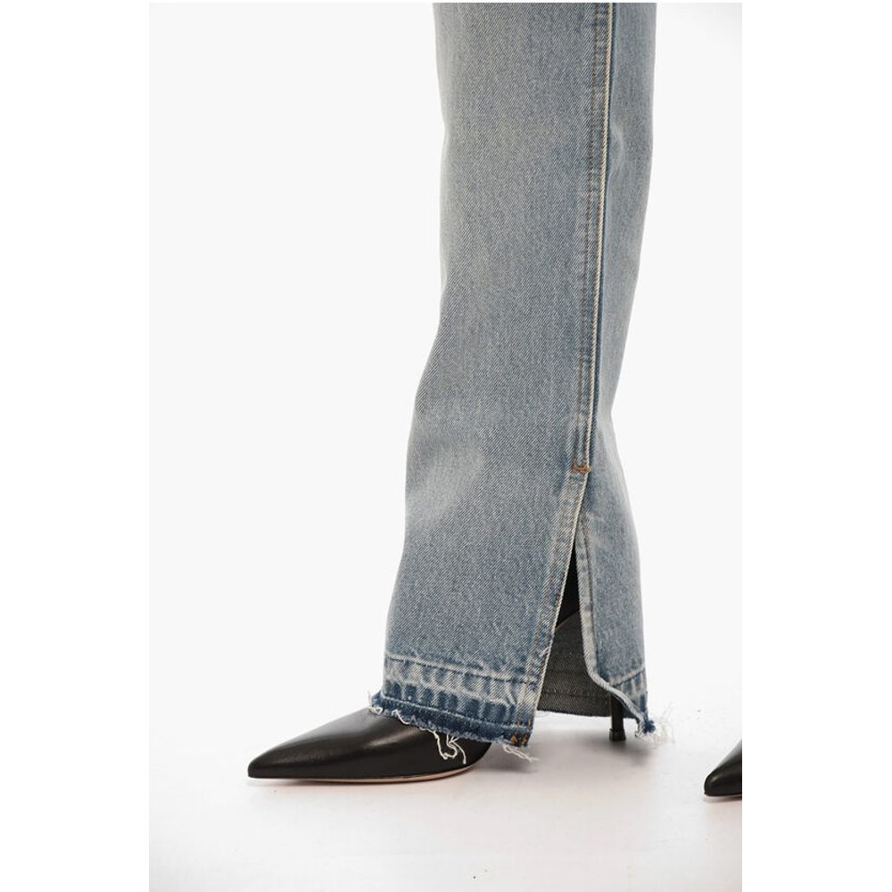 RE/DONE Straight Leg Jeans with Ankle Slit 20cm