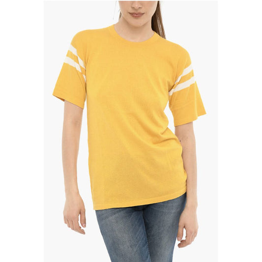 Woolrich Cotton Crew-Neck T-shirt with Contrasting Band