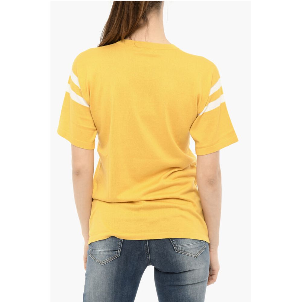 Woolrich Cotton Crew-Neck T-shirt with Contrasting Band