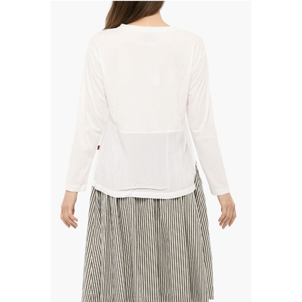 Woolrich Crew-Neck T-shirt with Breast Pocket with Side Split