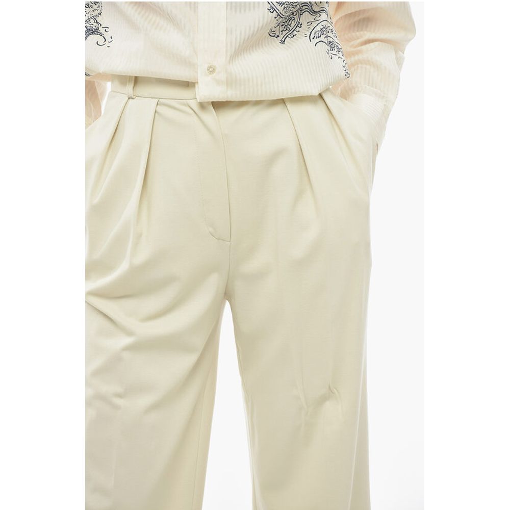 Harris Wharf Double-pleated Jersey Palazzo Pants