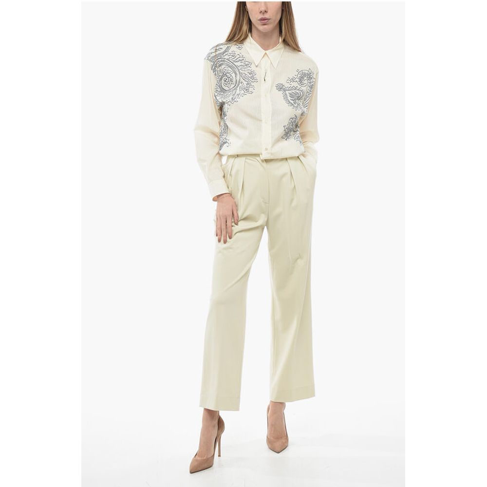 Harris Wharf Double-pleated Jersey Palazzo Pants