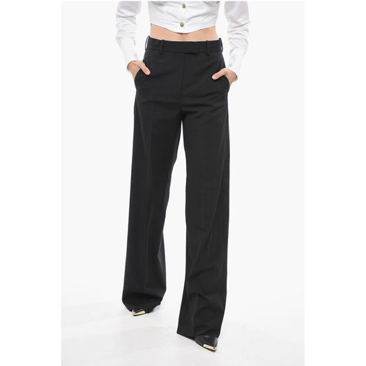 Valentino Wool High-waisted Pants