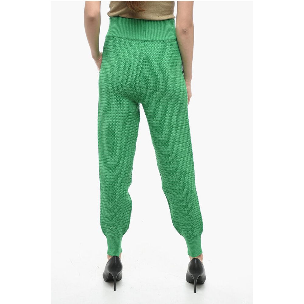 Art Essay Cotton Knit High Waisted Joggers