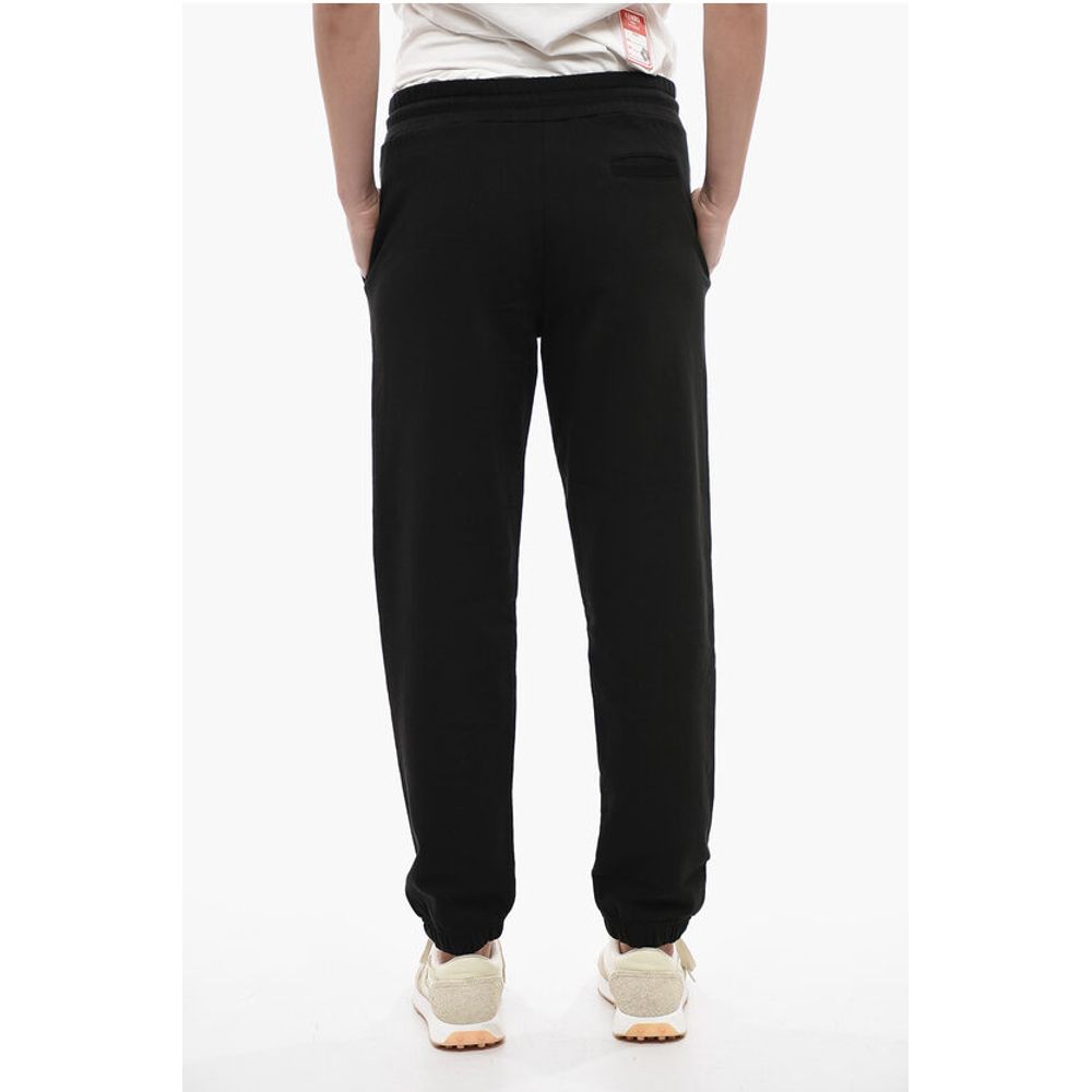 Kenzo Brushed Cotton CREST LOGO Sweatpants with Cuffs