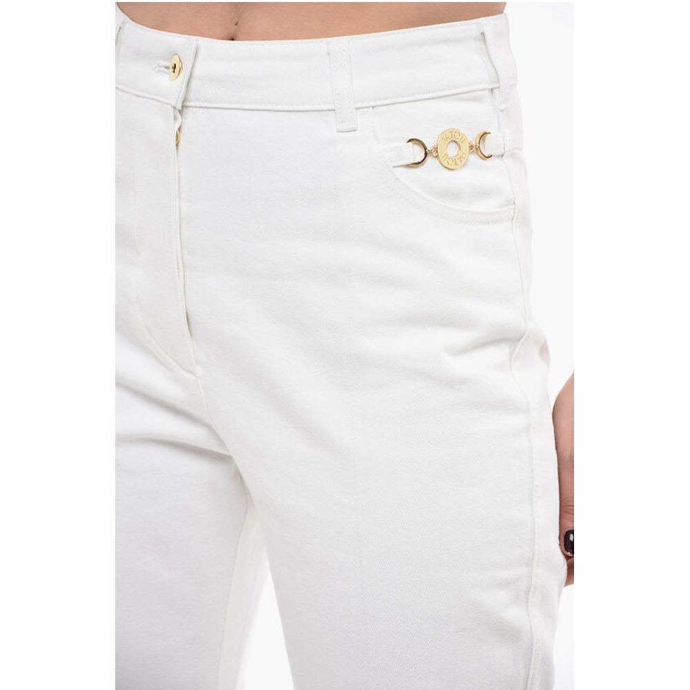 Patou Flare Fit Jeans With Jewel Details 28cm