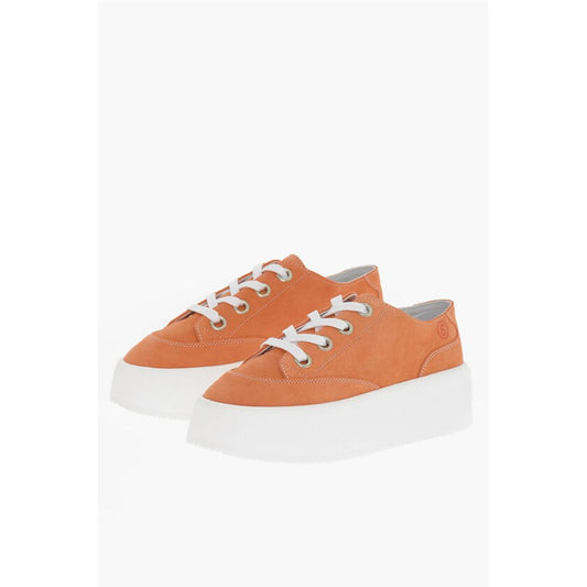 Maison Margiela MM6 Suede Low-Top Sneakers With Contrast Platform 5,5cm