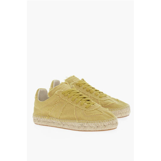 Maison Margiela MM22 Canvas Low Top Sneakers with Jute Detail