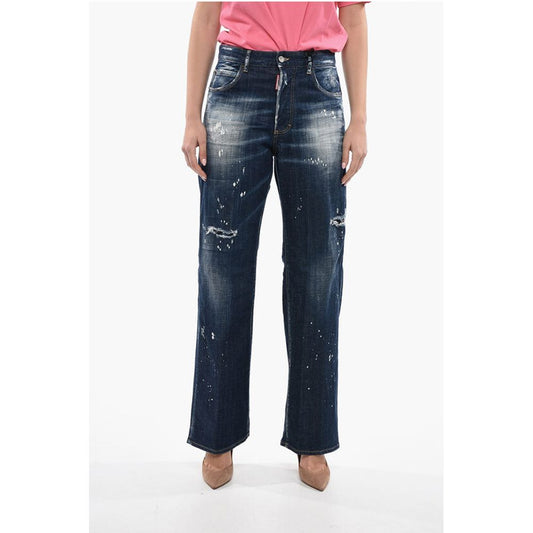 Dsquared² Vintage Effect SAN DIEGO Straight Fit Denims 23cm