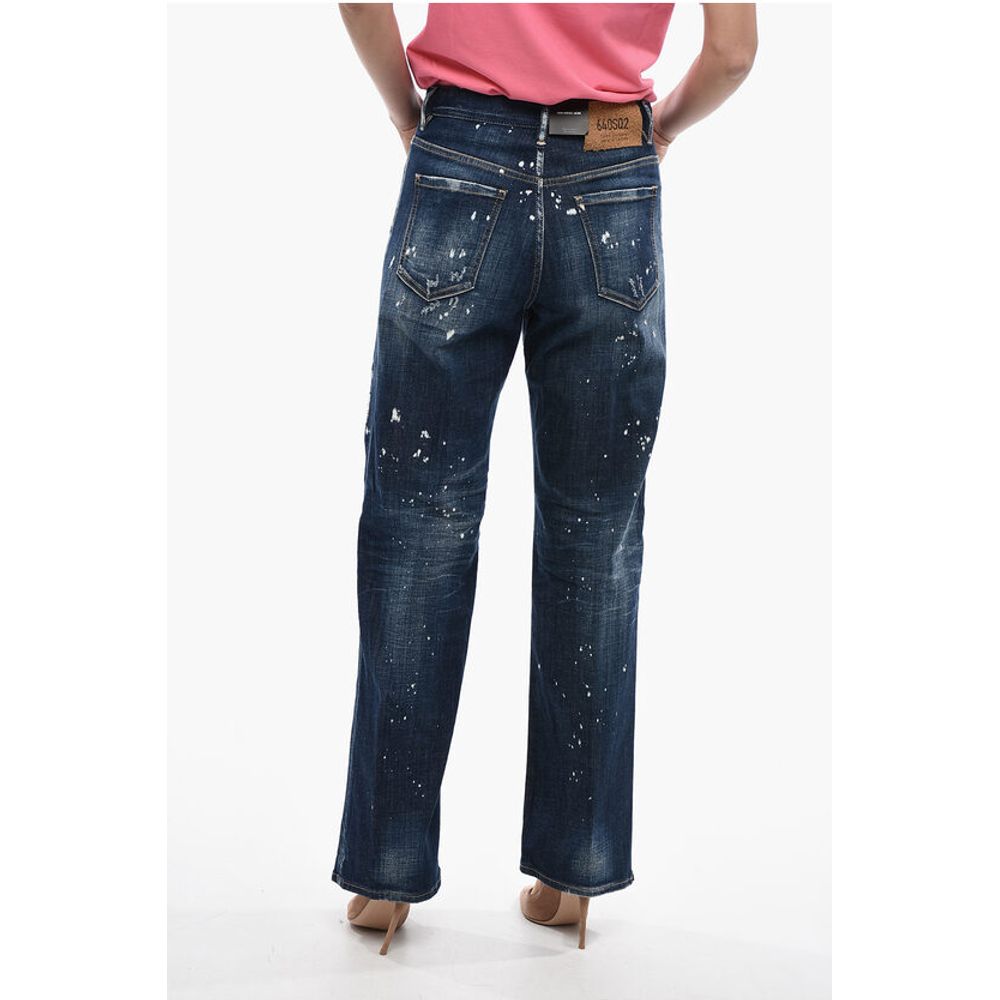 Dsquared² Vintage Effect SAN DIEGO Straight Fit Denims 23cm