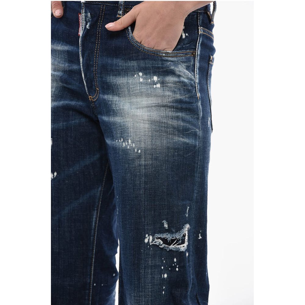 Dsquared² Vintage Effect SAN DIEGO Straight Fit Denims 23cm
