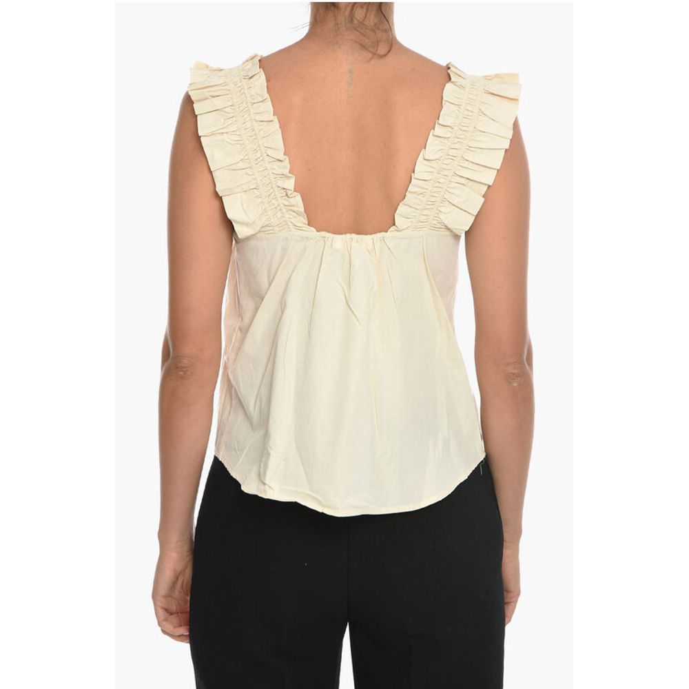 Samsoe Samsoe Solid Color GILL Top With Pleated