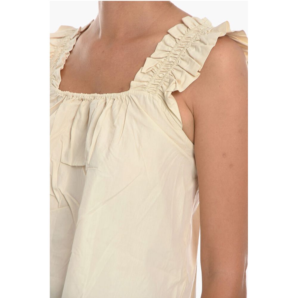Samsoe Samsoe Solid Color GILL Top With Pleated