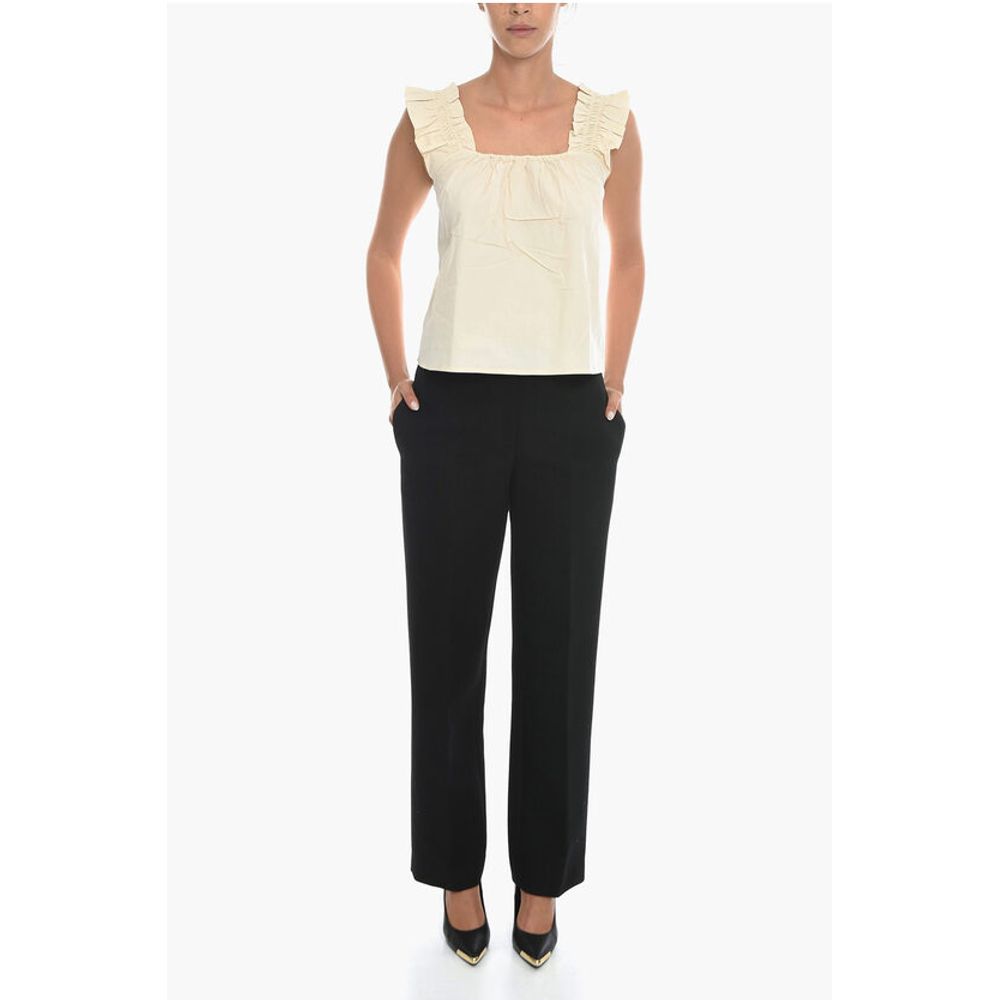 Samsoe Samsoe Solid Color GILL Top With Pleated