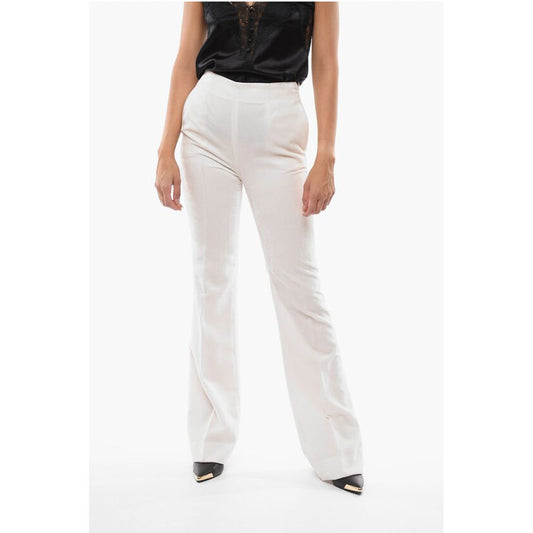 Ermanno Scervino Chenille Palazzo Pants with Side Zip