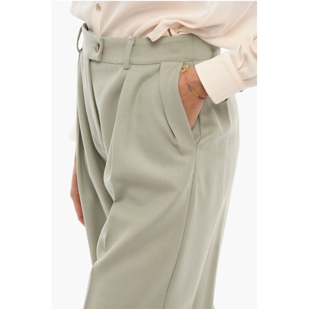 Hebe Studio Wool DIANE Regular Fit Pants