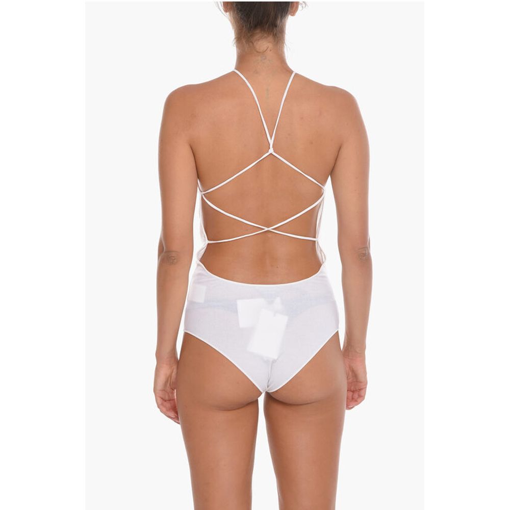 Bottega Veneta Cashmere Blend GAUGE Bare-back Bodysuit
