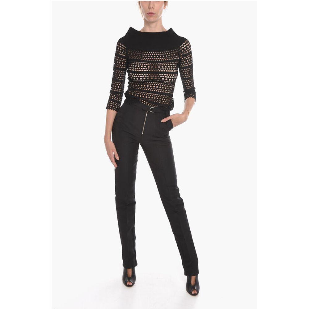 Capasa Pleat-front Trousers with Double-ring Buckle