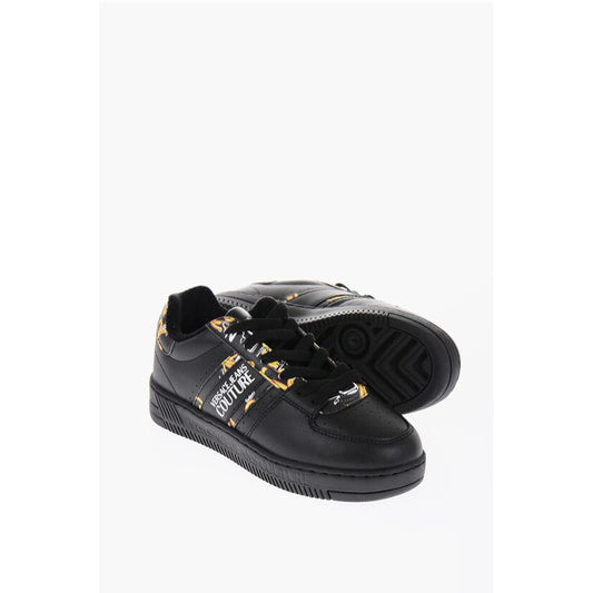 Versace JEANS COUTURE Leather MEYSSA Low-Top Sneakers with Baroque M