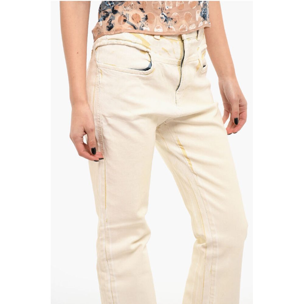 Diesel Coated-denim D-LYA Slim-fitting Jeans with High Waist