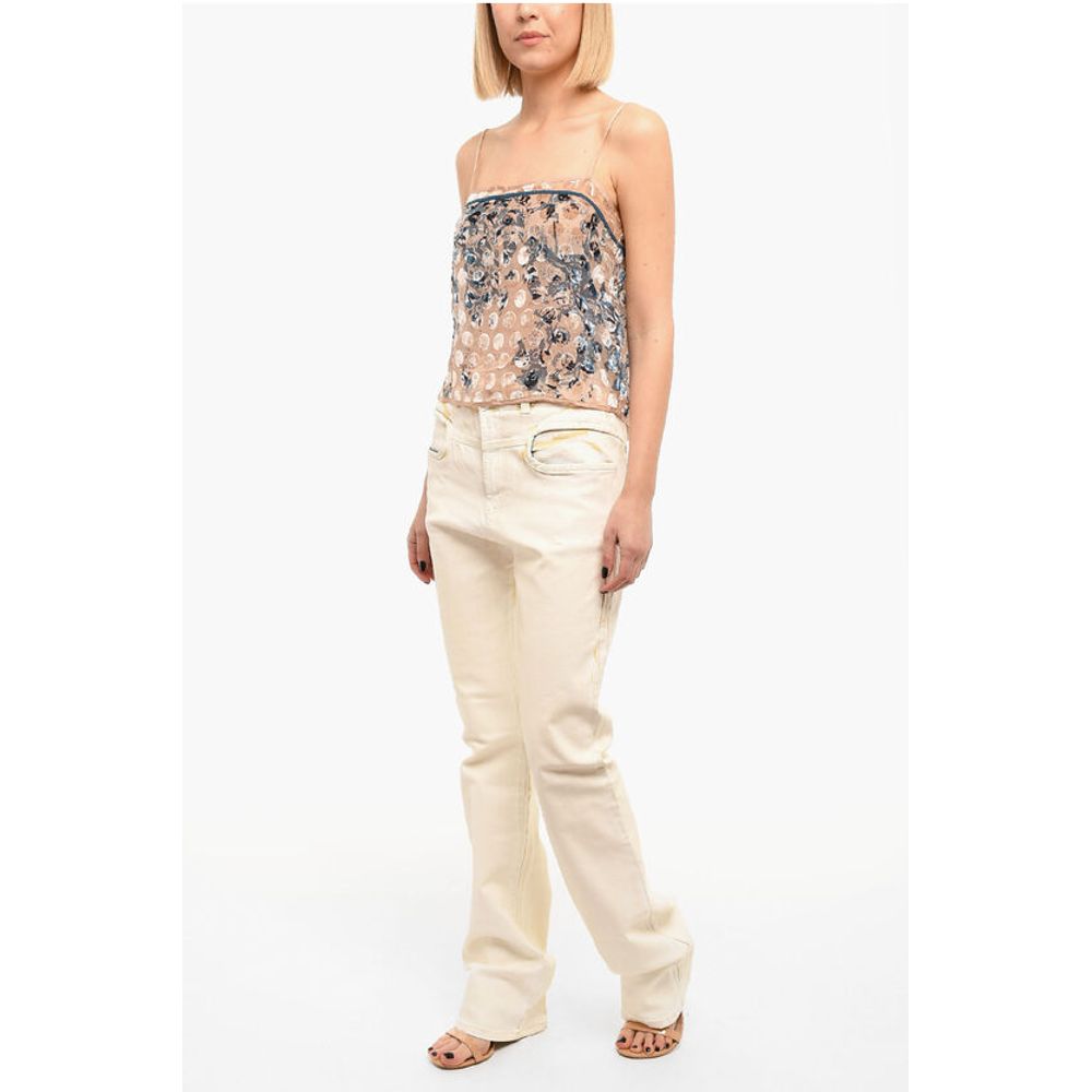 Diesel Coated-denim D-LYA Slim-fitting Jeans with High Waist