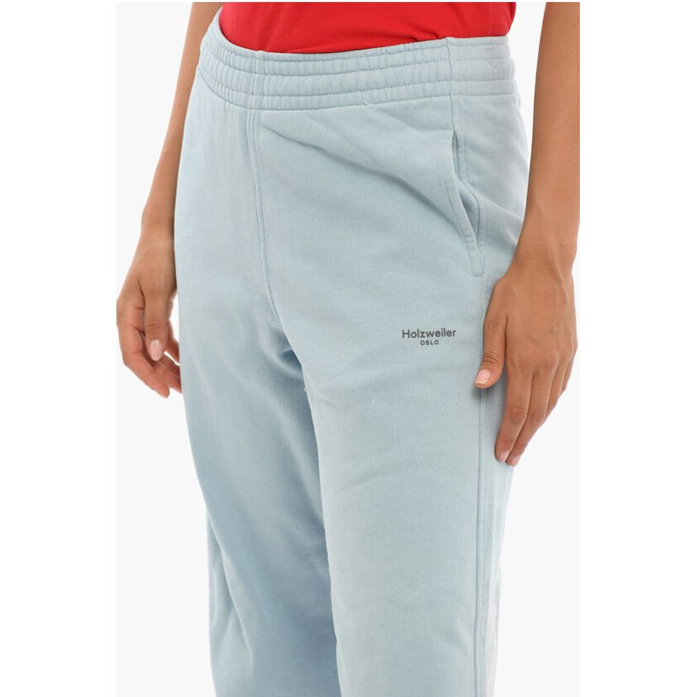 Holzweiler Logo Print Brushed Cotton Joggers