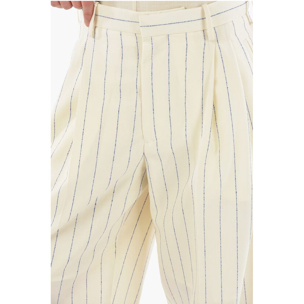 Marni Double-pleated PIN STRIPE Wide Leg Pants