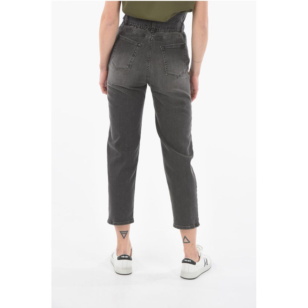 Ixos High Waist KRIPTON Cropped Jeans with Belt