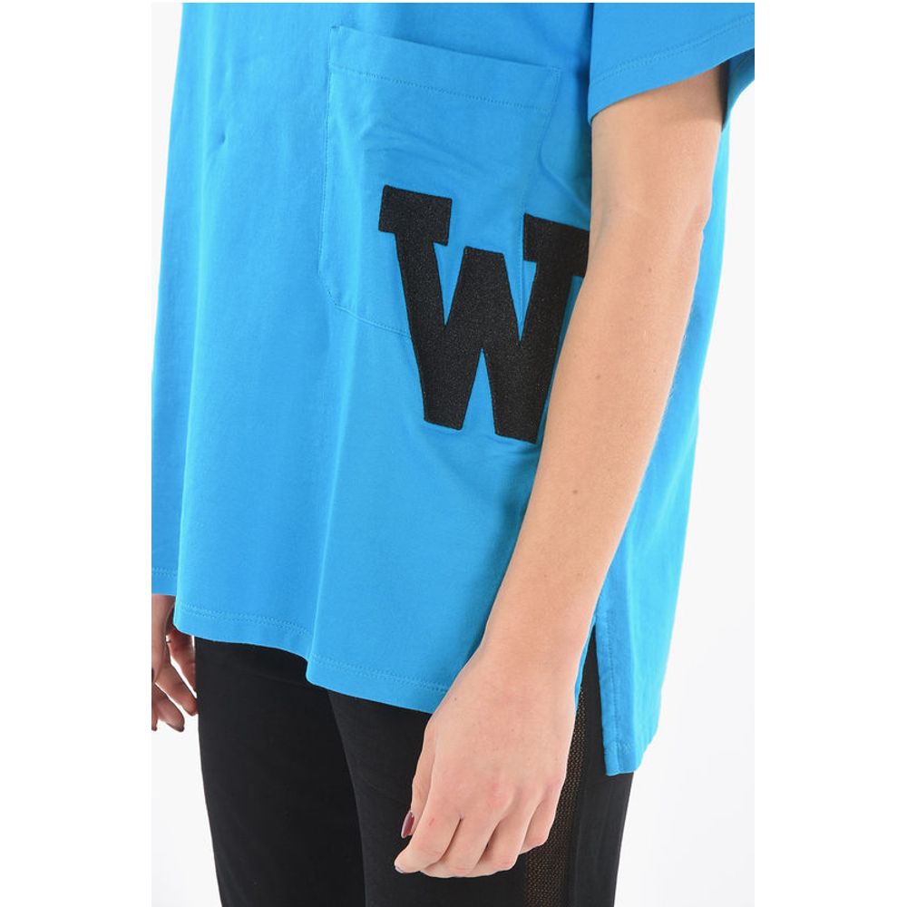 Woolrich Crew-Neck Maxi Tshirt with Patch Monogram