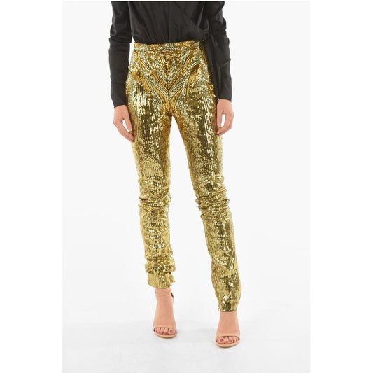 Philipp Plein COUTURE Zipped Ankle ELEGANT Sequined Pants