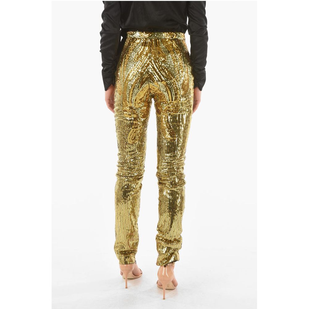 Philipp Plein COUTURE Zipped Ankle ELEGANT Sequined Pants