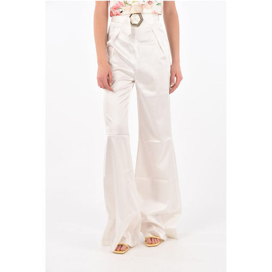 Philipp Plein Silk JEWEL Palazzo Pants