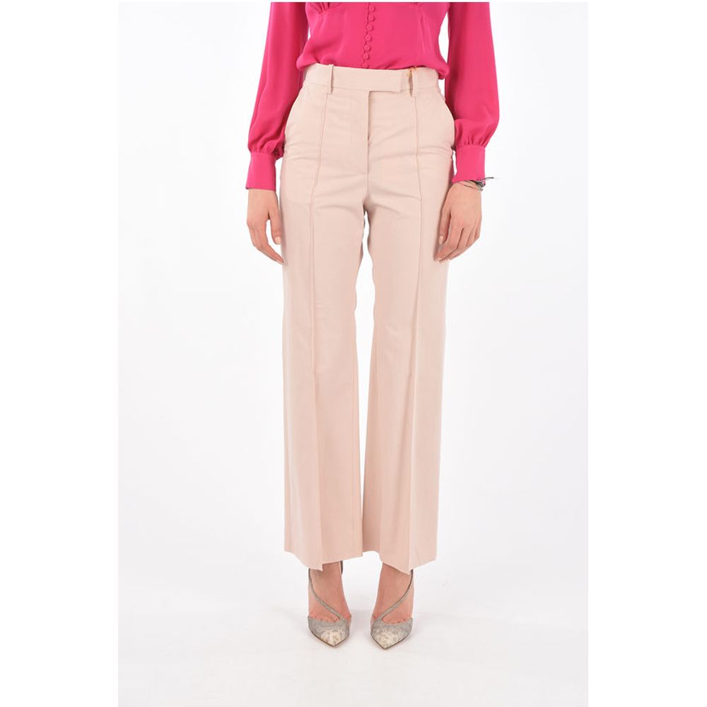 Super Blond Front Pleated FLARED Cotton Pants