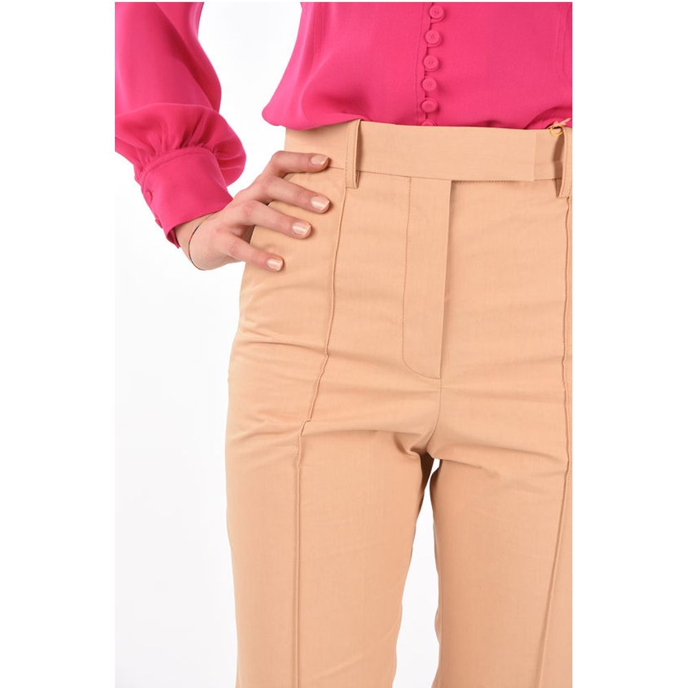 Super Blond Front Pleated FLARED Cotton Pants