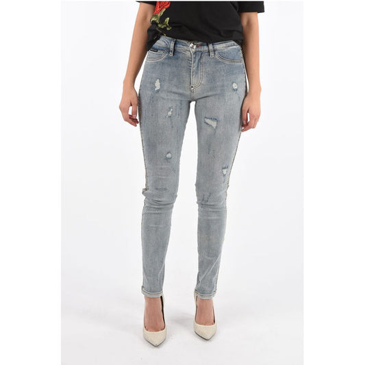 Philipp Plein vintage effect BY THE ROAD High Waist Jegging